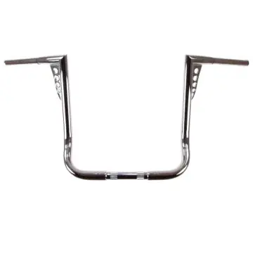 HCC 1 1/4 inch Hot Shot Bagger 16 inch Chrome Ape Hangers for Harley Electra Glide, Street Glide, Ultra Classic models Worldwide Shipping