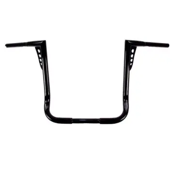 Must Have HCC 1 1/4 inch Hot Shot Bagger 16 inch Gloss Black Ape Hangers for Harley Electra Glide, Street Glide, Ultra Classic models