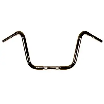 HCC 1 1/4" Gloss Black 12" Ape Hangers for Harley Dyna, Road King, Road Glide, Softail, Sportster models Special Offer