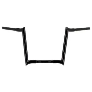 HCC 1 1/4" Gloss Black 14" Hooker Handlebars for Harley Davidson Motorcycles Grab Now