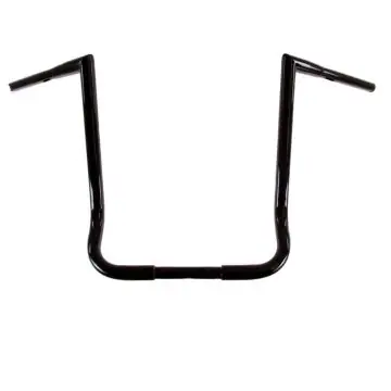 HCC 1 1/4" Gloss Black 18" JARHEAD Handlebars for Harleys with Batwing Fairing Big Sale