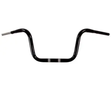 Certified HCC True 1 1/4" diameter 10" Gloss Black TRUE Ape Hanger for Harley Fat Boy, Fat Bob, Breakout, Sport Glide, Road Glide models