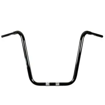 Free Shipping HCC True 1 1/4" diameter Gloss Black 18" Ape Hanger for Harley Fat Boy, Fat Bob, Breakout, Sport Glide, Road Glide models