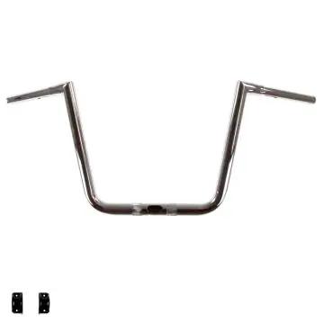 Fresh Stock LA Chopper 1 1/4" Hefty Twin Peaks Chrome 13 inch Ape Hanger Handlebars for Harley-Davidson Road Glide models