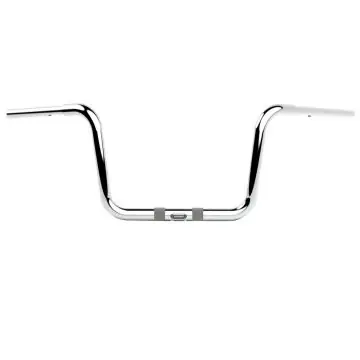 Free Returns LA Chopper Chrome Twin Rounds 10" Ape Hanger Handlebars for 2024 and newer Harley-Davidson Road Glide models