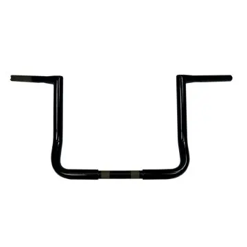 LA Chopper Twin Peaks Gloss Black 12" Bagger Ape Hanger Handlebars for Harley-Davidson Touring models Next Day Delivery