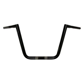 Best Price LA Choppers Twin Peaks Hefty Gloss Black 13" True 1 1/4" Handlebars for Harley-Davidson models