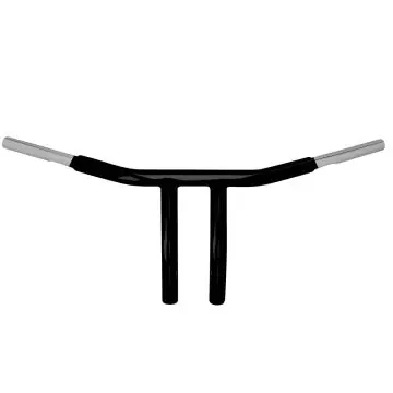 Best Price Wild 1 Chubby 1 1/4" Black WO501 8" Pullback Drag Bar for Harley-Davidson Dyna Softail and Sportster models