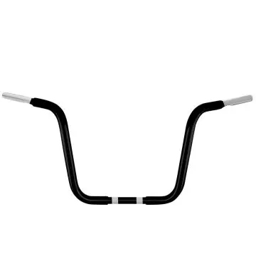 Exclusive Wild 1 Chubby 1 1/4" Black WO502 12" Ape Hanger for Harley-Davidson Dyna Softail and Sportster models