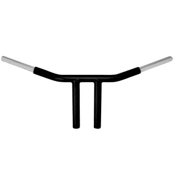Wild 1 Chubby 1 1/4" Black WO562 8" Chopper T Bar for Harley-Davidson Dyna Softail and Sportster models Time-Limited