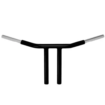 Wild 1 Chubby 1 1/4" Black WO563 10" Chopper T Bar for Harley-Davidson Dyna Softail and Sportster models Express Delivery