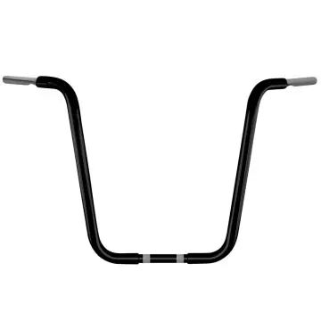 Trusted Brand Wild 1 Chubby 1 1/4" Black WO570 18" Physco Ape Hanger for Harley-Davidson Dyna Softail and Sportster models