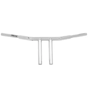 Wild 1 Chubby 1 1/4" Chrome WO562 8" Chopper T Bar for Harley-Davidson Dyna Softail and Sportster models Premium