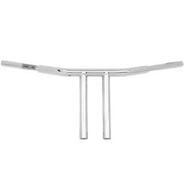 Wild 1 Chubby 1 1/4" Chrome WO563 10" Chopper T Bar for Harley-Davidson Dyna Softail and Sportster models Secure Checkout