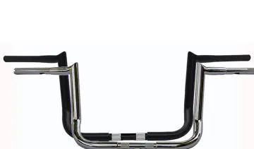 Wild 1 WO592SB Hooked Chubby Bagger 12 inch Satin Black Ape Hangers for Harley Davidson Touring Motorcycles Discount