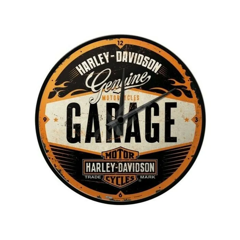 Cheap Harley-Davidson wall clock garage NA51083