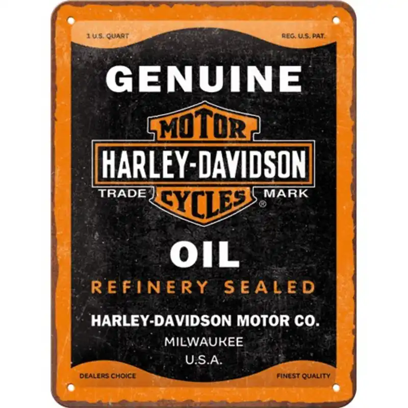 Harley-Davidson Blechschild "Genuine Oil" NA26300 Must Have