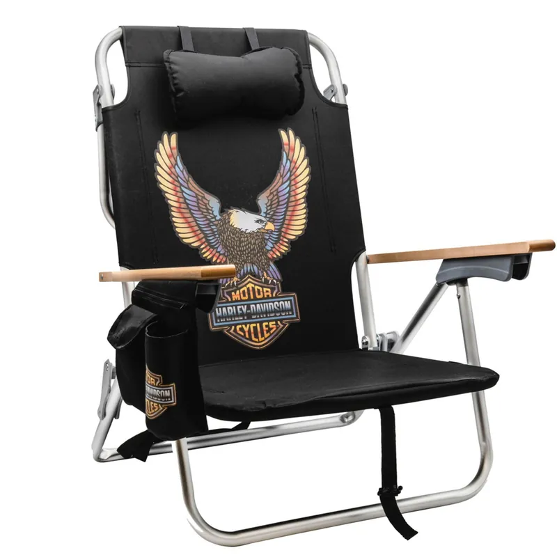 Super Sale Harley-Davidson Beach chairl "S25- Vivid B&S Eagle Beach Cha