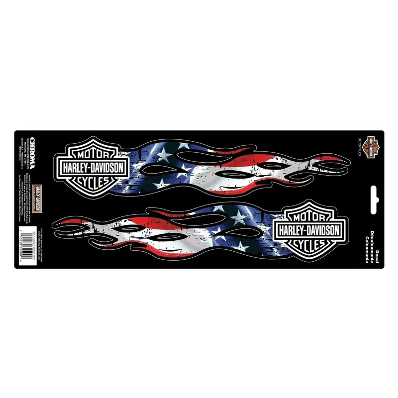 Harley-Davidson Sticker B&S Flames Stars & Stripes CG-32509 Don’t Miss Out