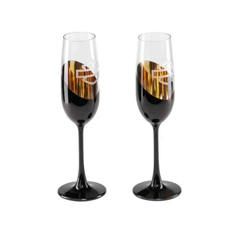 Free Shipping Harley-Davidson Glass "S24 Champagne Glass" HDX-98744