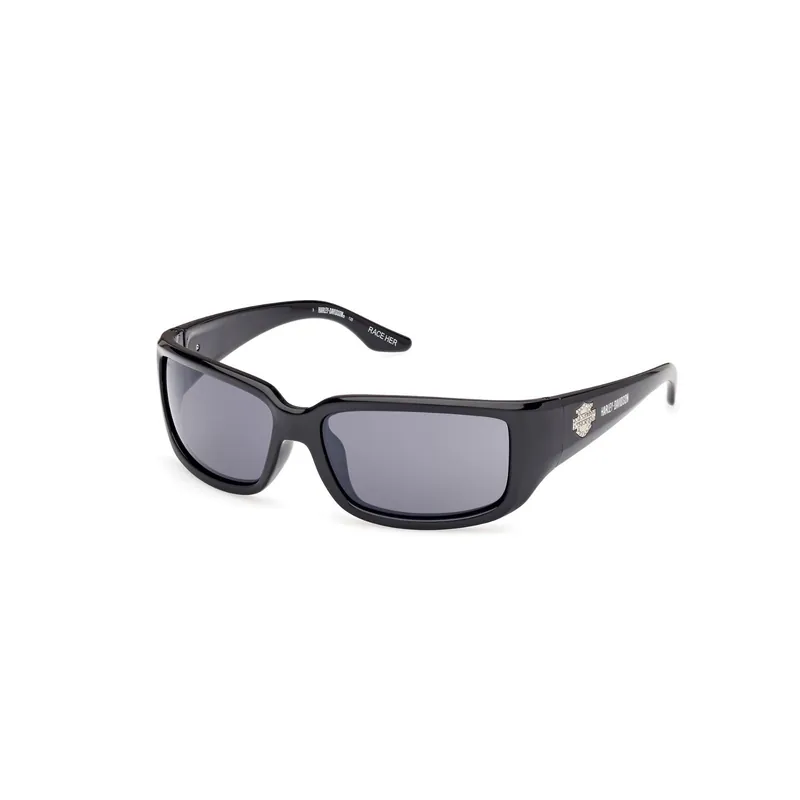 Harley-Davidson Glasses "Race Her Smoke Grey" Shiny Black HZ Must Have