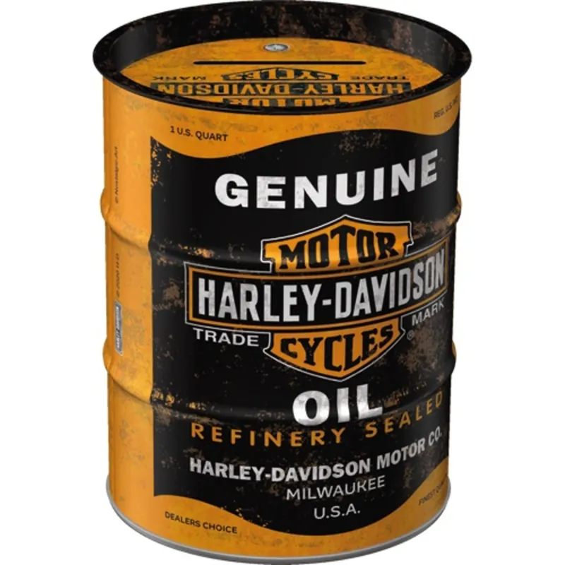 Harley-Davidson tin can "H-D Oil Barrel" NA31507 Bargain