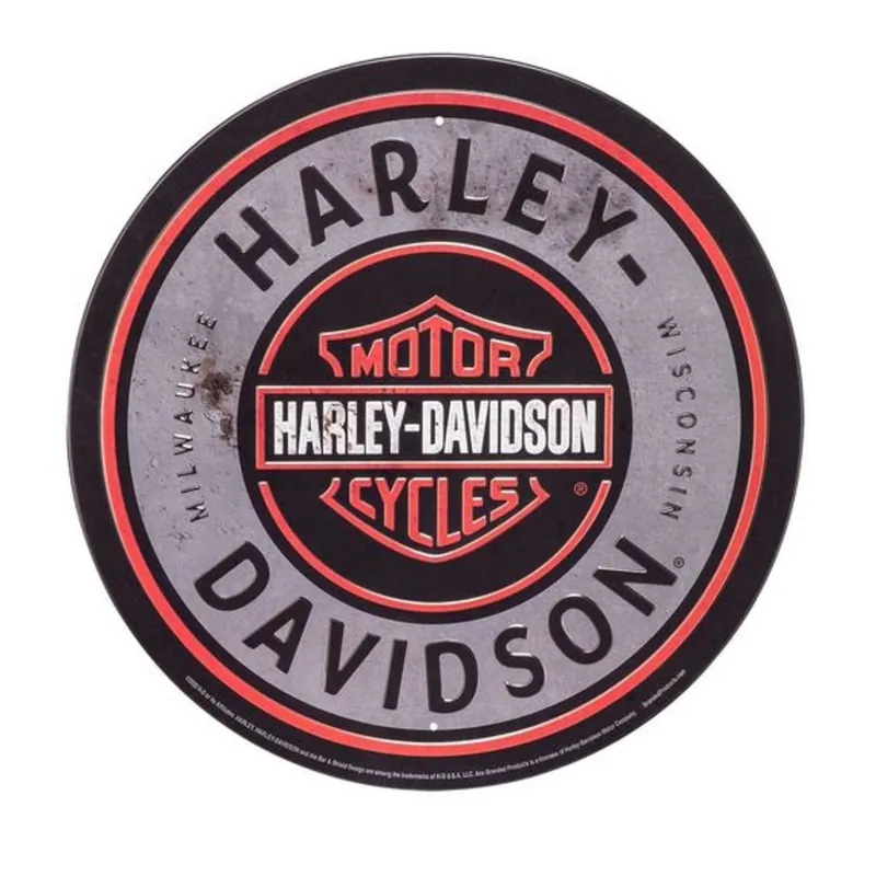 Harley-Davidson tin sign "H-D Bar & Shield" HDL-15543 Special Discount