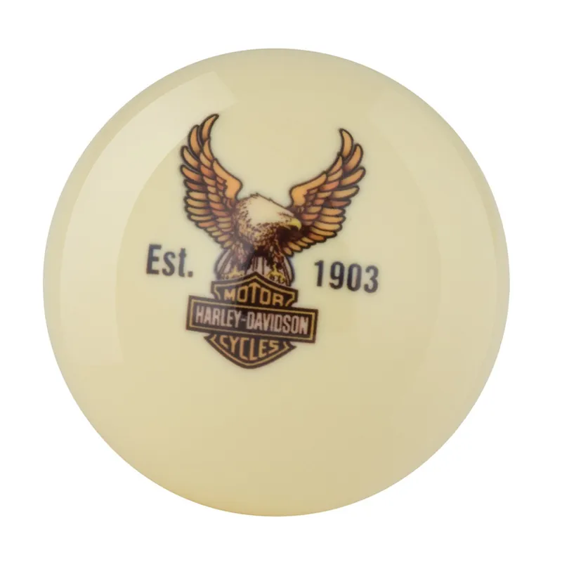 Hot Deal Harley-Davidson Billiard Kugel "H-D Bar & Shield Eagle Cue B