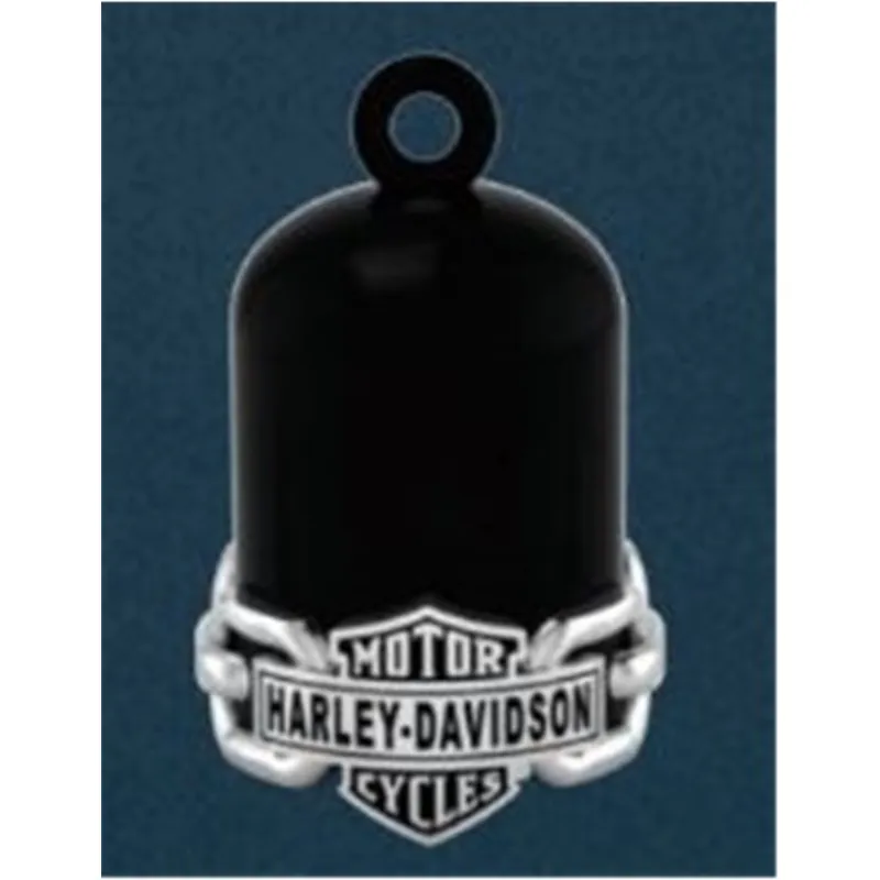 Harley-Davidson RIDE BELL "Vintage B&S Black Chain" Lucky be Money Back Guarantee