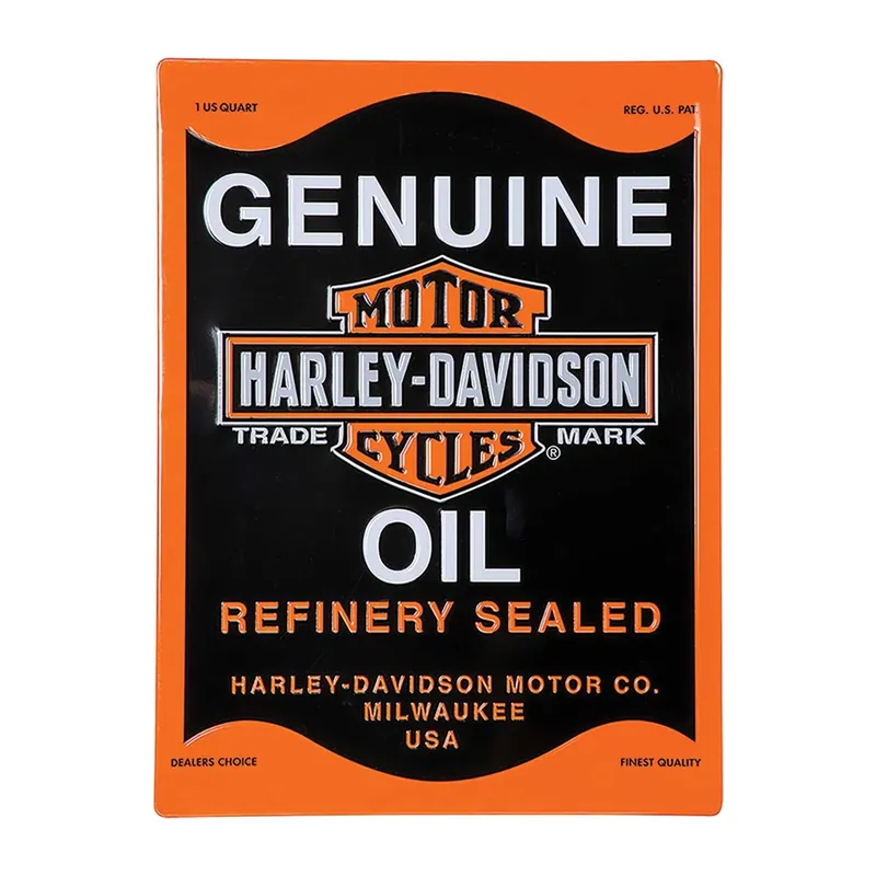 Harley-Davidson magnet "Genuine Oil" HDL-15550 Handmade