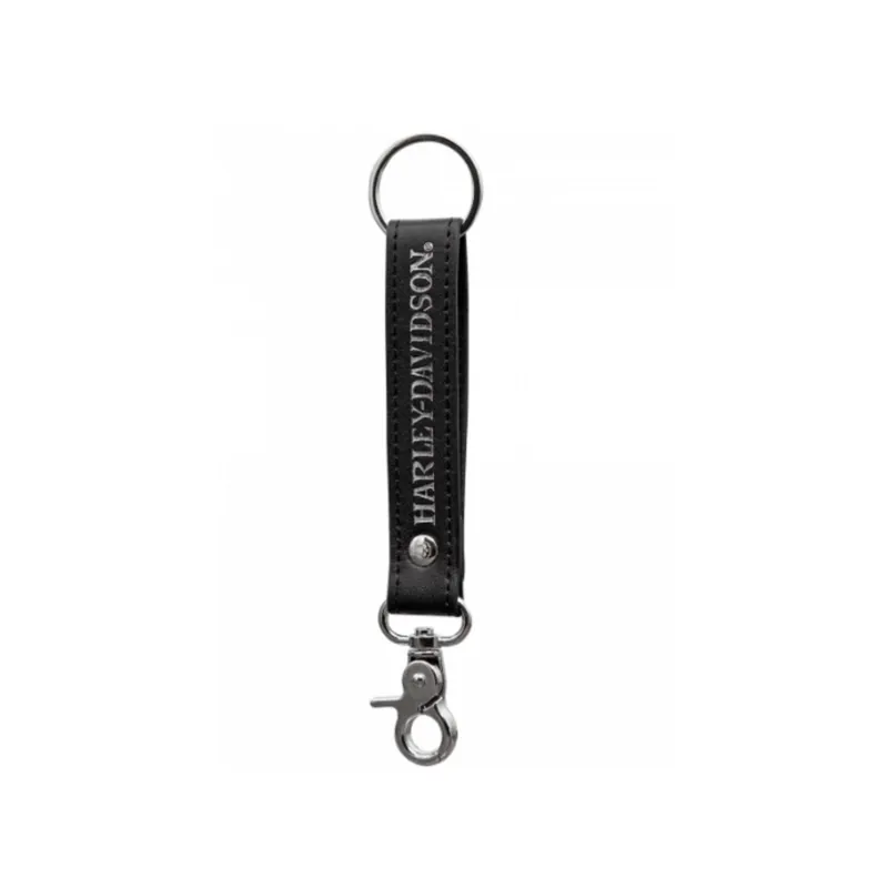 Harley-Davidson key fob "Skull Black Vinyl Strap" PC4542 Free Delivery