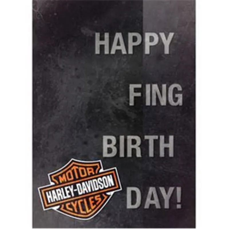 Factory Price Harley-Davidson birthday card "Happy F-ing" HDL-20064