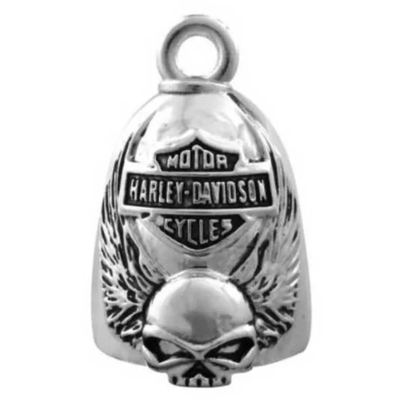 Original Harley-Davidson RIDE BELL " Skull with Wings" Lucky bells HR