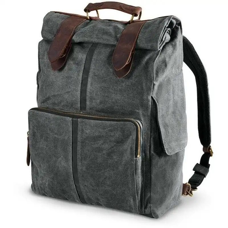 Harley-Davidson Original Waxed Canvas Sissy Bar Backpack Big Sale