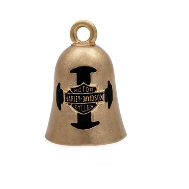 Weekend Sale Harley-Davidson RIDE BELL "Gold Cross" Lucky bells HRB058