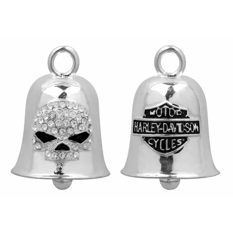 Harley-Davidson RIDE BELL "White Crystal Willi G. Skull" Luc Today Only