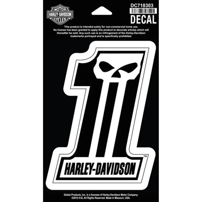 Harley-Davidson Decal/Aufkleber "#1 SKULL" DC718303 Buy Direct