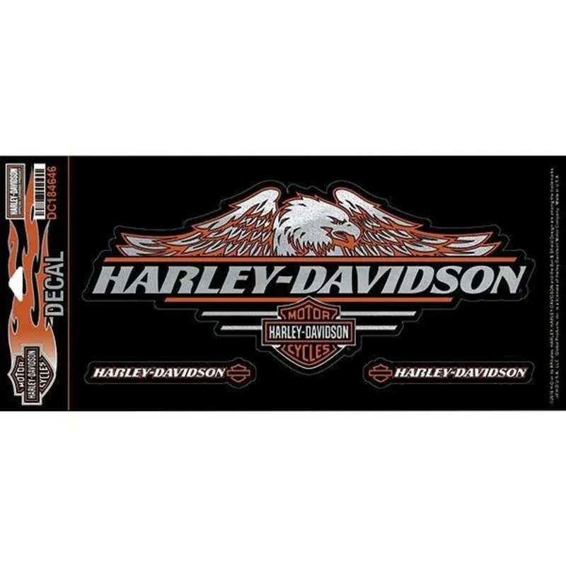 Harley-Davidson Decal/Aufkleber3 tlg. Set "Eagle Bar & Shiel Shop Now