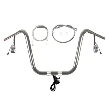 Instant Buy Build Your Own Custom Softail Fat Boy 2018-2023 True 1 1/4 inch PREWIRED Ape Hangers Handlebar DIY kit