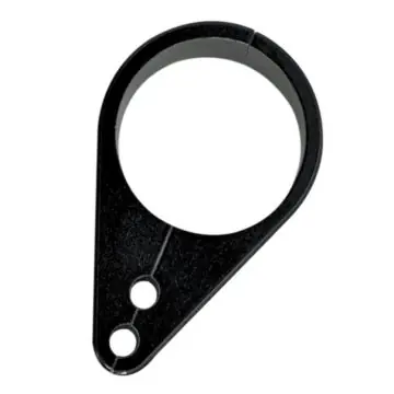 Best Choice 1 1/2" Black Billet Throttle Idle Cable Clamp for Harley-Davidson Handlebars or Frames