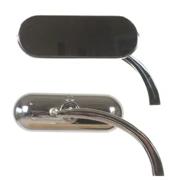 Flash Sale Arlen Ness Chrome Micro Mini Oval Mirrors for Harley-Davidson models