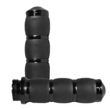 Final Sale Avon Black Velvet Air 3-Ring Grips for 2008 & Newer Harley-Davidson Touring models