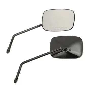 Black Rectangular 5" x 3.5" OEM Style Long Stem Mirrors for Harley-Davidson models Buy Online