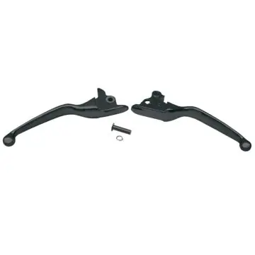Black Smooth Wide Blade Levers for 2008-2013 Harley-Davidson Touring models Professional Grade
