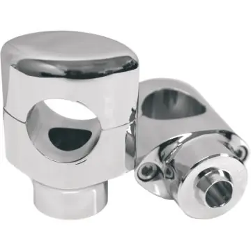 Direct From Factory Chrome 1.5" Rise, 1" Mount, LA Chopper Rigid Risers for Harley-Davidson Springer