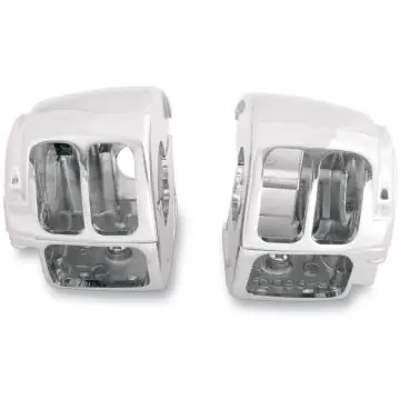 Wholesale Chrome Handlebar Switch Housings for 1996-2013 Harley-Davidson Dyna and Softail models