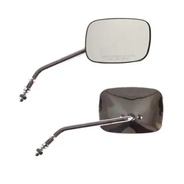 Chrome Rectangular 5" x 3.5" OEM Style Long Stem Mirrors for Harley-Davidson models Don’t Miss Out