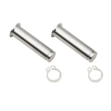 Fan Favorite Chrome Replacement Lever Pin Set for Harley-Davidson Touring models with Hydraulic Clutch