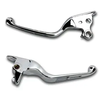 Must Have Chrome Slotted Wide Blade Levers for 2015-2017 Harley-Davidson Softail models with clutch cable