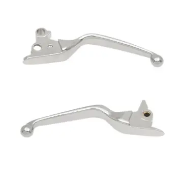 Seasonal Sale Chrome Smooth Wide Blade Levers for 2015-2017 Harley-Davidson Softail models with clutch cable